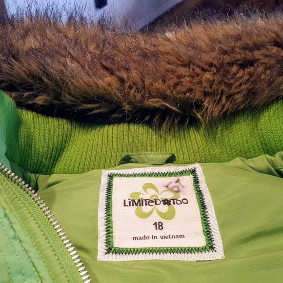 Vintage/LIKE NEW! LTD TOO Vest w/Furtrim Hood, 18G - Picture 8 of 14